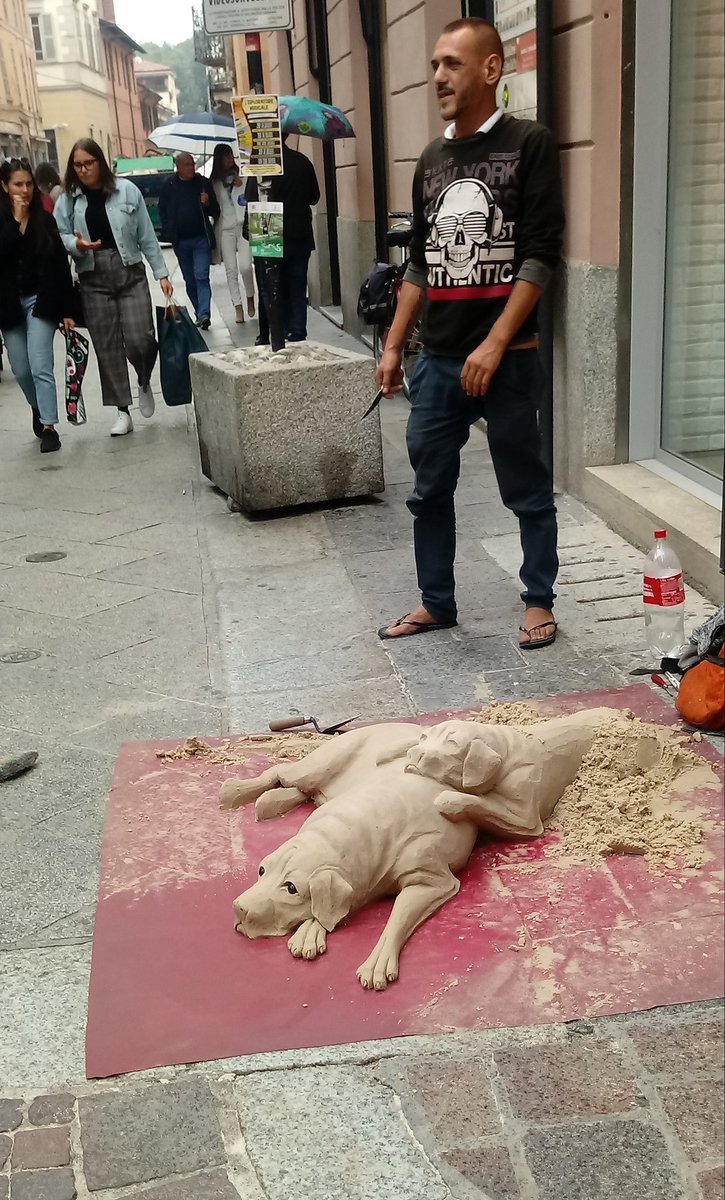 tignusel's tweet photo. Claudio!!! #Artistidistrada #Pavia #corsocavour questo è un grande! Non disturba nessuno e guadagna la giornata! Bravo! https://t.co/zr9gHfmRk1