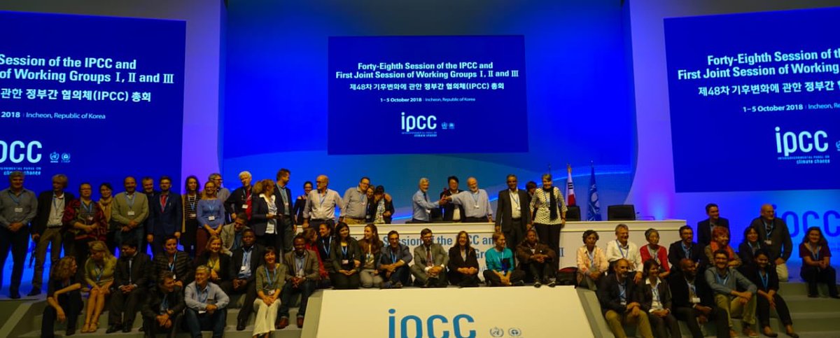 Cities_IPCC's tweet photo. The @IPCC_CH Special Report on Global Warming of 1.5 has been approved! Congrats and well done to all the team that made it happen - especially our #CitiesIPCC crew for your double duty (and more!) this year. We’ll give you a breather before we start talking about what’s next! https://t.co/aApySt1bse