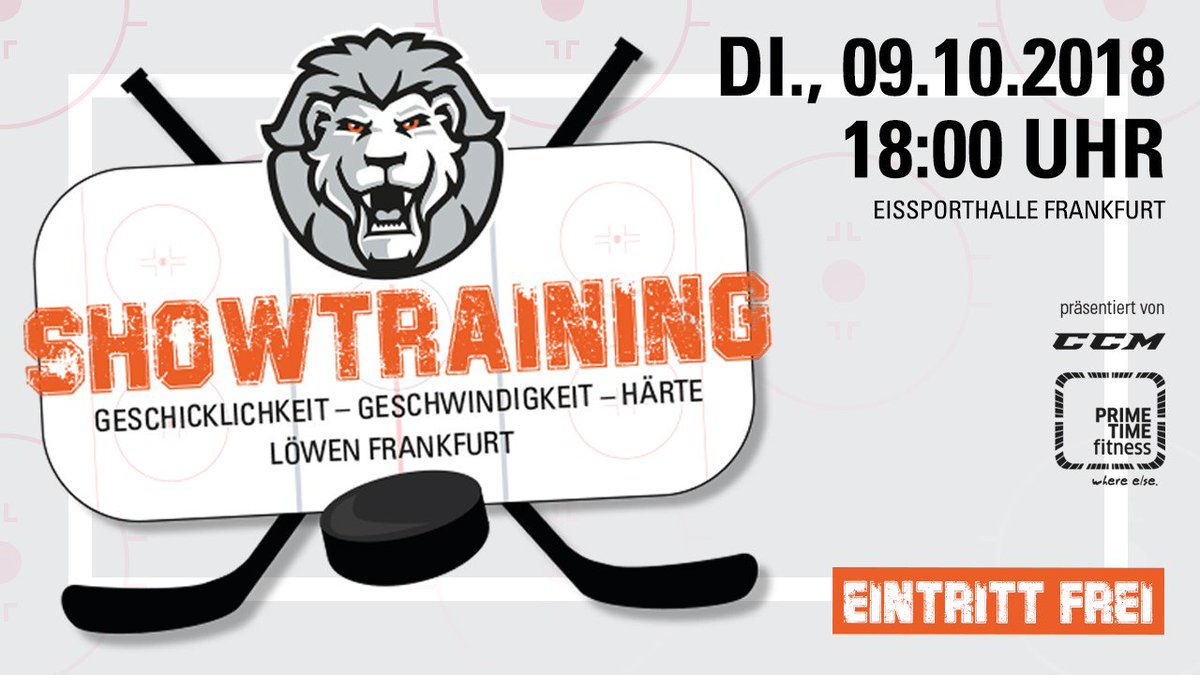 loewenfrankfurt's tweet photo. Werde Teil unseres Showtrainings am Di., 09.10.! Lasse deinen Lieblings-Löwen das Zielschießen für dich bestreiten und gewinne mit etwas Glück tolle Preise. Nenne deinen #1 Löwen. Unter allen Kommentaren losen wir einen Teilnehmer aus. #loewenlive #showtraining #seiddabei https://t.co/mMBesbCfaC