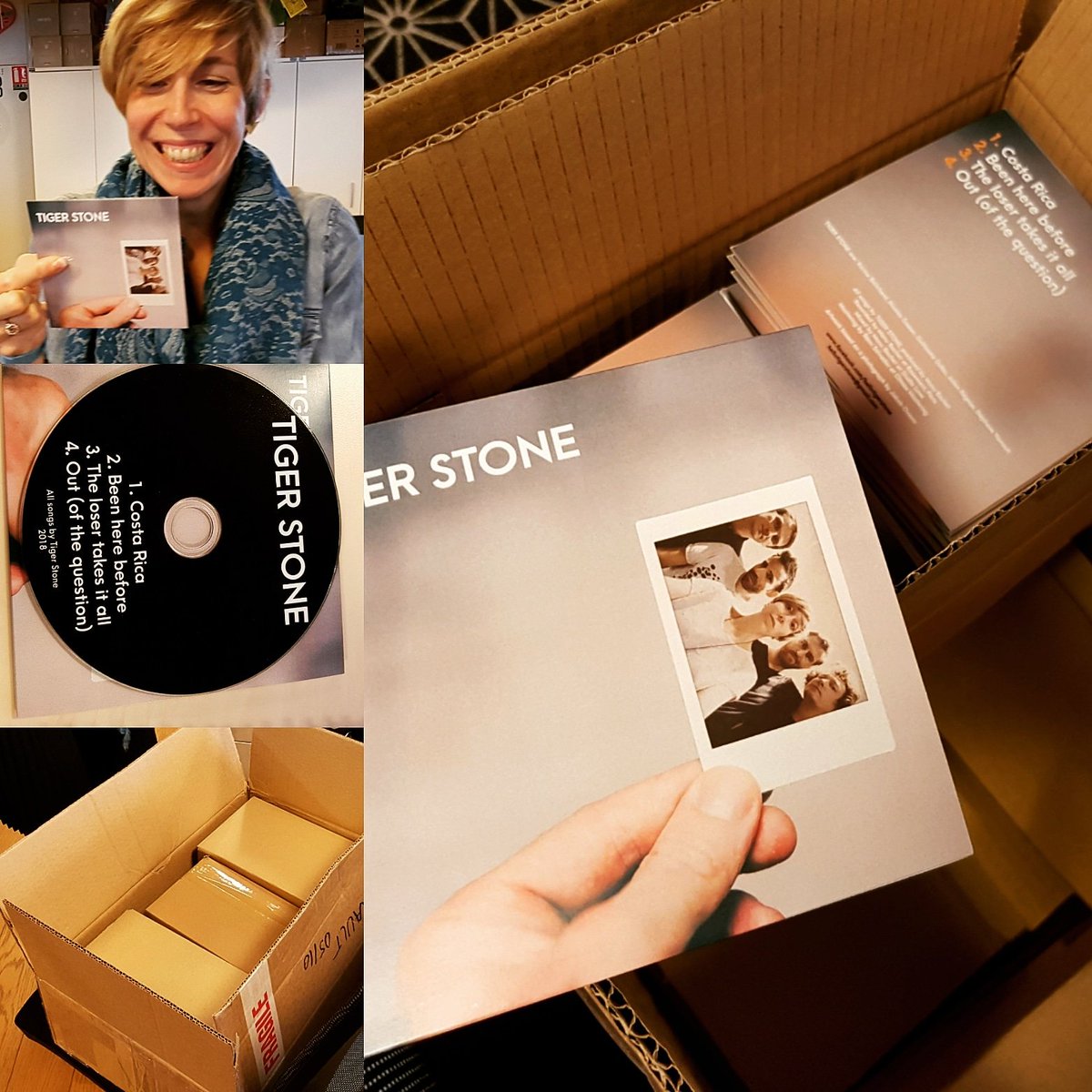hellotigerstone's tweet photo. Le Maxi est arrivรฉ ! - It's real, it's also on CD, and it's pretty cool.
#TigerStone #EP #CostaRica #BeenHereBefore #TheLoserTakesItAll #OutOfTheQuestion https://t.co/G9rxm9XknQ
