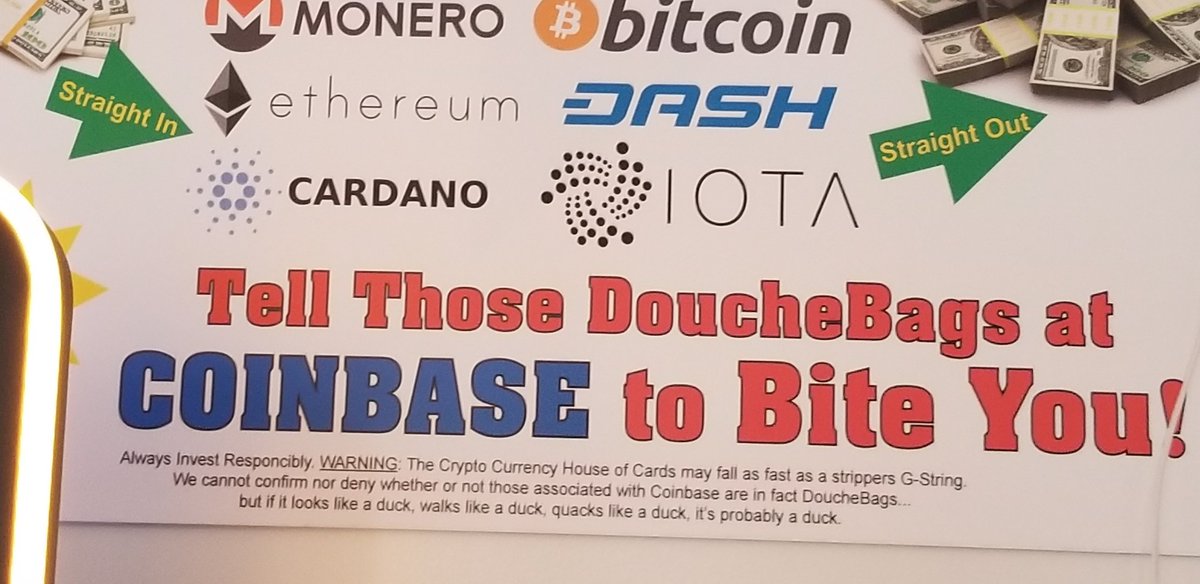 CryptoBTC_Chris's tweet photo. Are you a #CryptoCrackHead? (actually name is already taken on twitter)
@cryptocrackhead @Cryptocrackhed @CryptoCrackLord @CryptoCracky
This is from @Robswhatuwant - The #HeartAttackGrill in Las Vegas
(Zoomed in so you can read the small print about @coinbase) https://t.co/kSrQYg3y4N