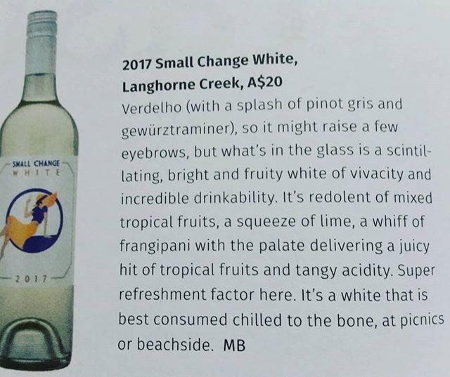 drinkingSCW's tweet image. Pretty sweet review of our 2017 white from @mikebennie101 in the current edition @gtwinemag thanks for the kind words Mike! "scintillating"..."incredible drinkability" (currently enjoying some of that drinkability after a glorious SA day 😀) #beachsid… ift.tt/2E3QvwY