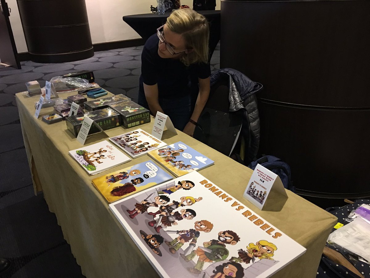 MtSpan's tweet photo. Who’s at @peoplecons?! If you are come checking out @Liam_J_McIntyre &amp; @olansamuelle @MonsterLabCards ! Come playing &amp; hanging out with them all! 🙌😄 #RSV https://t.co/pUJ26kdojh