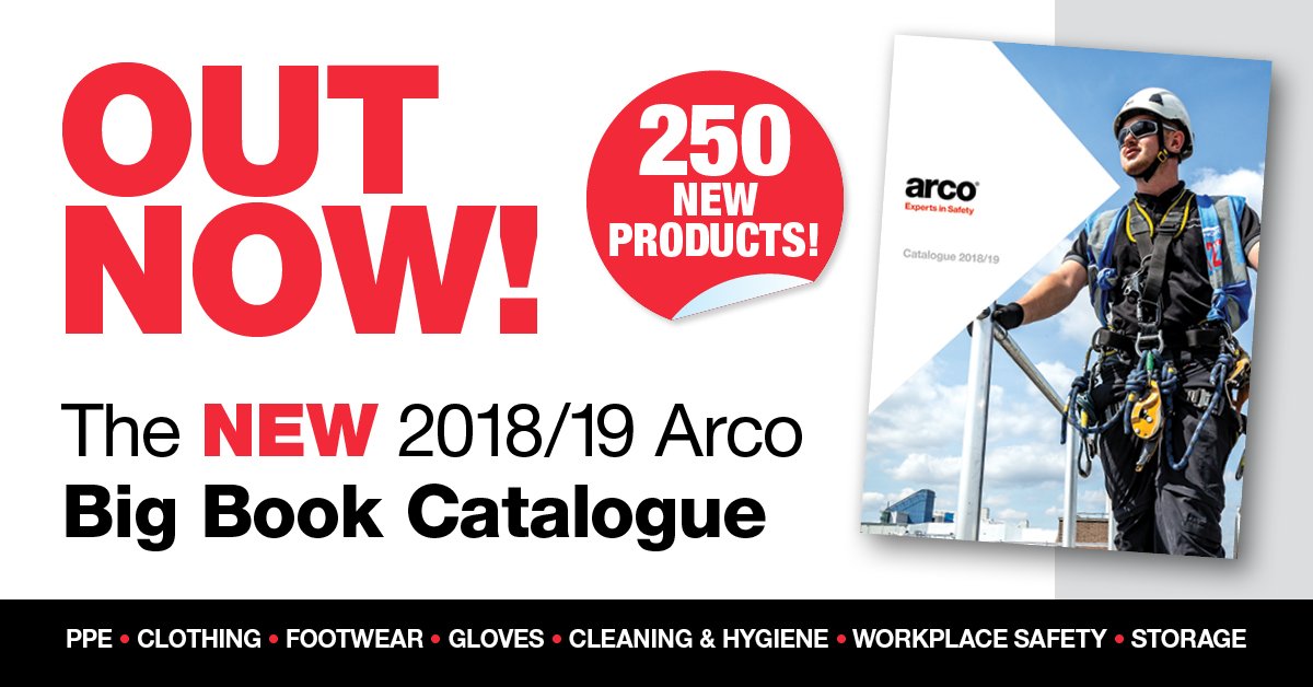 ArcoSafety's tweet photo. The Arco Big Book 2018/19 is here! Request a copy to access over 250 new products including new glove range from uvex, in partnership with Hexarmor, providing revolutionary cut resistance with SuperFabric® technology #arcobigbook #uvex #hexarmor https://t.co/MwLUdYEWgl https://t.co/7MCH2XRncb