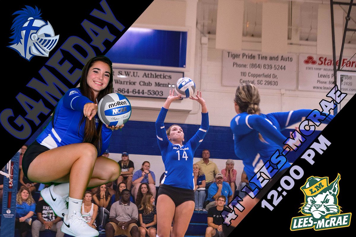SWUWarriors's tweet photo. It's GAMEDAY! They may be away, but that won't stop us from cheering just as loud. @SWU_WVB takes on @LMCBobcats today at noon #TeamSWU #onewarrior #swulife #swuvolleyball #confcarolinas #nccaa #swuathletics https://t.co/FLk3SEwi0c