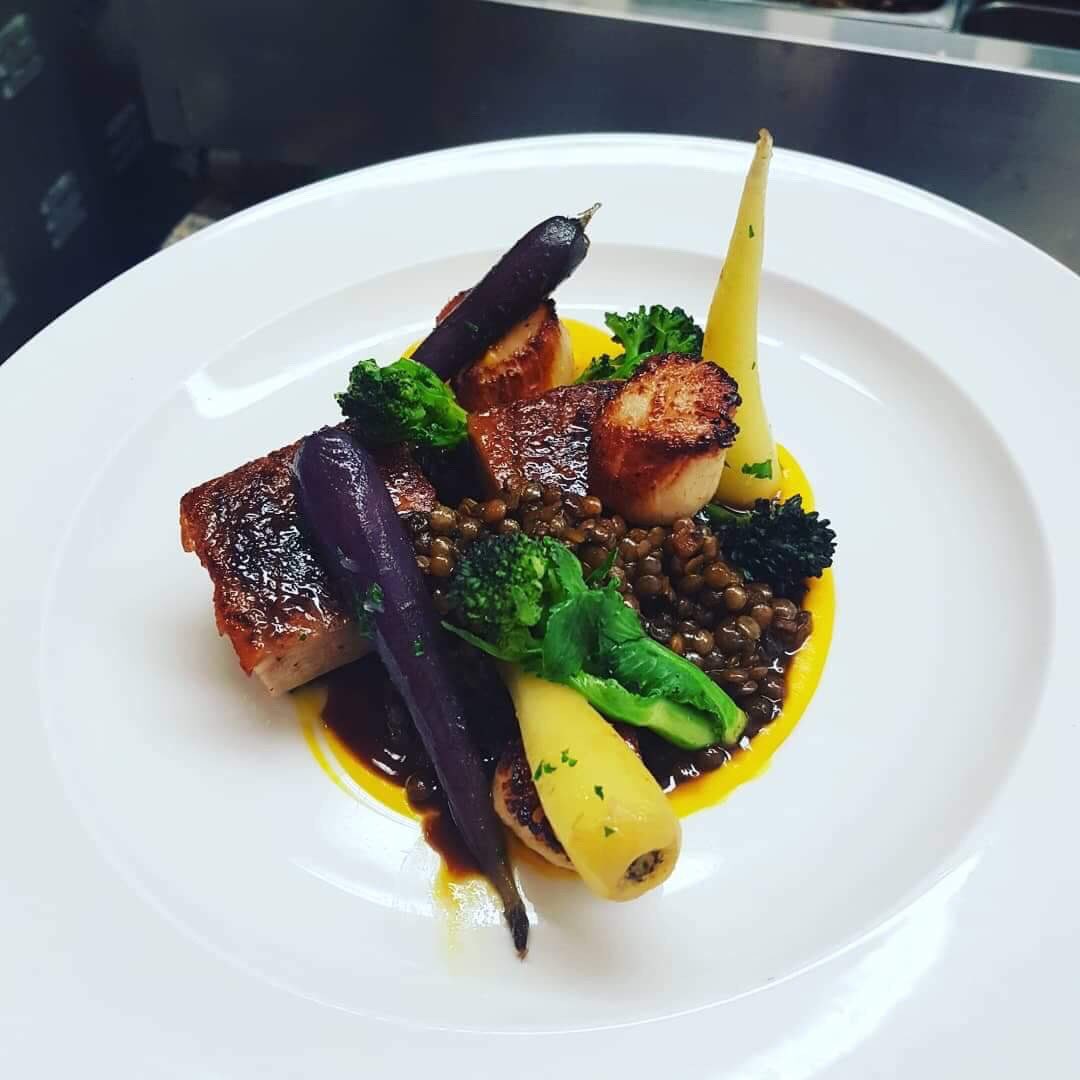 Maple glazed pork belly, seared Cornish scallops, heritage carrots, put lentils <a href="/westburyparkpub/">westburyparkpub</a> <a href="/GreenbankEaston/">The Greenbank Easton</a> <a href="/TheGraceGlosRd/">The Grace Bishopston</a> <a href="/theknowlepub/">The Knowle Pub</a> <a href="/ZazusKitchen225/">Zazu's Kitchen</a> <a href="/chefcharlieh/">charlie hurrell</a>