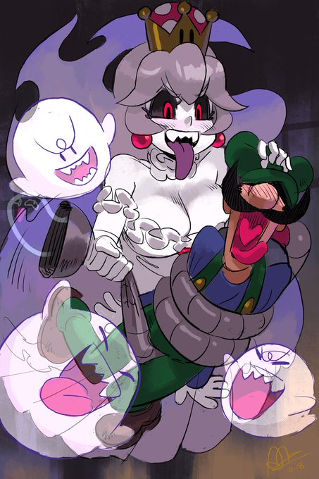 As mentioned in the last post, here's some variants. Now that Weeg can't see her, Booette can do anything she wants. Sbooby~ The last pic is my friend Kent suggesting variants of Booette catching herself. #Booette #PrincessKingBoo #キングテレサ姫 #Nintendo #Boosette 