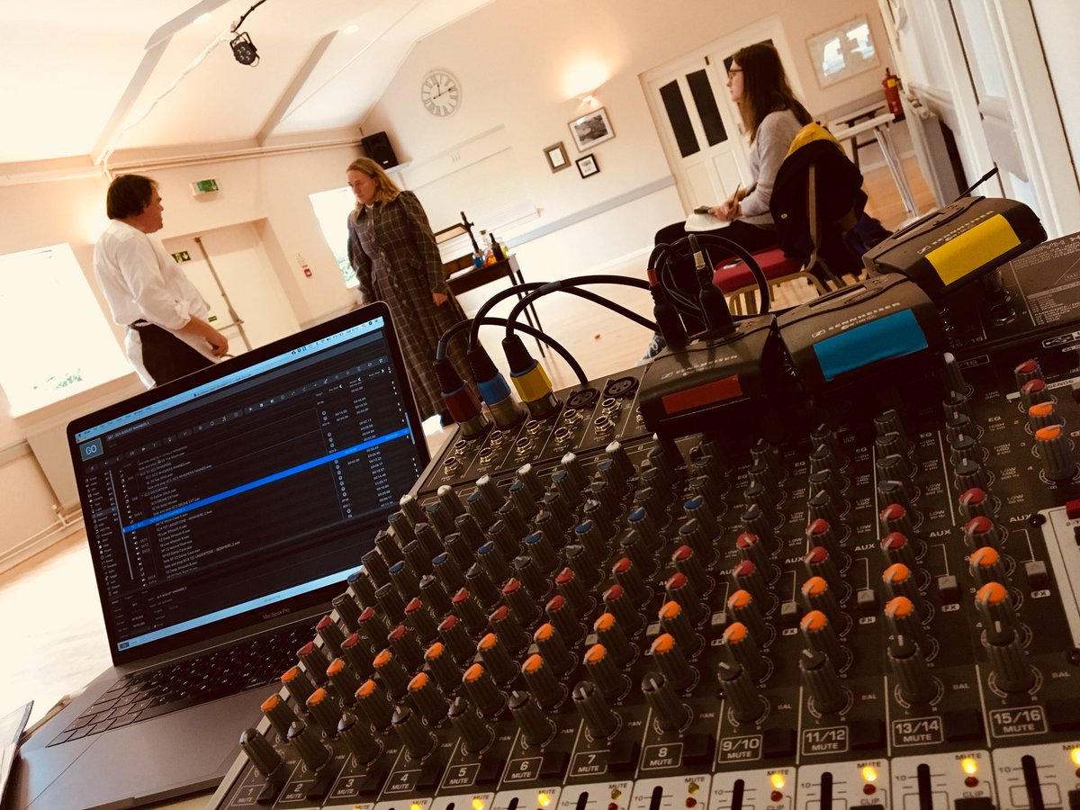 WildEdricMedia's tweet image. It’s Pre-Tech rehearsal this morning for The Blinding Light, seeing how the custom designed soundscape works for this show...and its sounding pretty darn good!  This show is on from next Wed at the The Courtyard Hereford @HereToThereShow @CourtyardArts