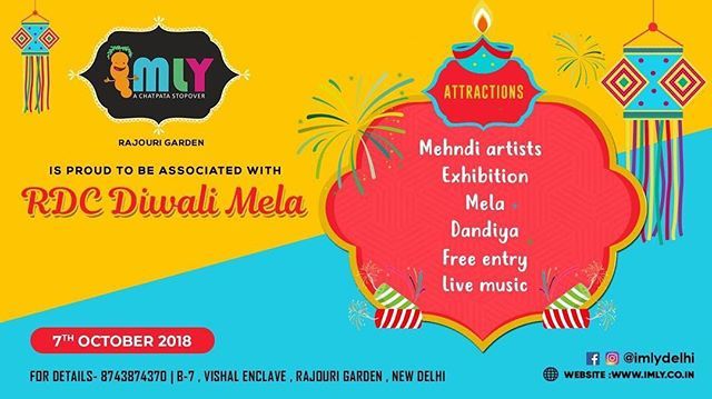 Imly is proud to be associated with "The RDC Diwali Mela". We are glad to provide a wonderful occasion to the people of Delhi to enjoy shopping bonanza with the whole family. The Mela will have most entertaining unique programs along with exquisite lifes… ift.tt/2OaFQFC