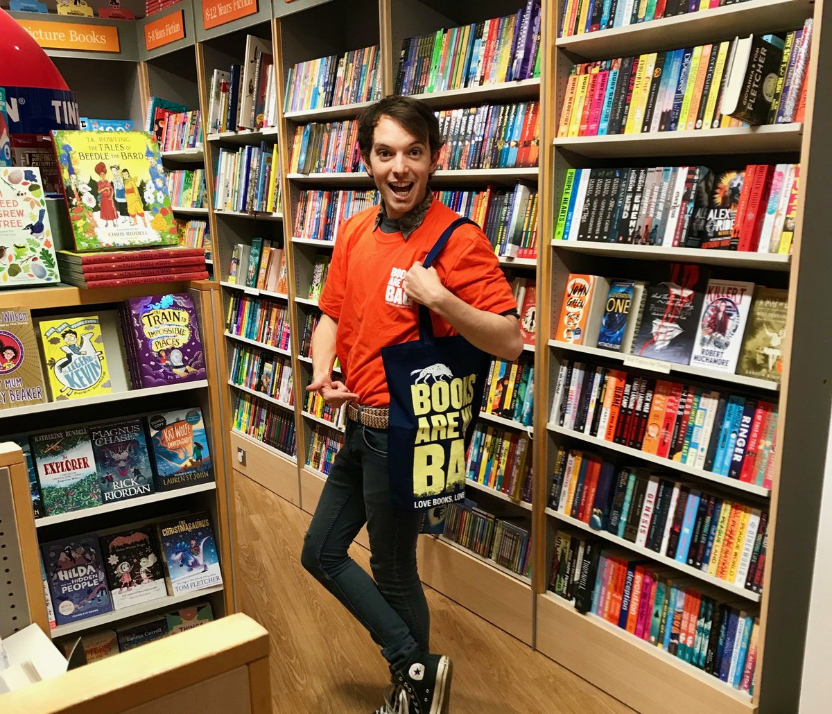 It's #BookshopDay and we're very excited here with our #BookshopHeroes! We've got tote bags, bookmarks, and plenty of wonderful new books for you to browse. Come in this drizzly day and help yourself to a FREE cup of coffee as you look around. Our staff are very friendly too.