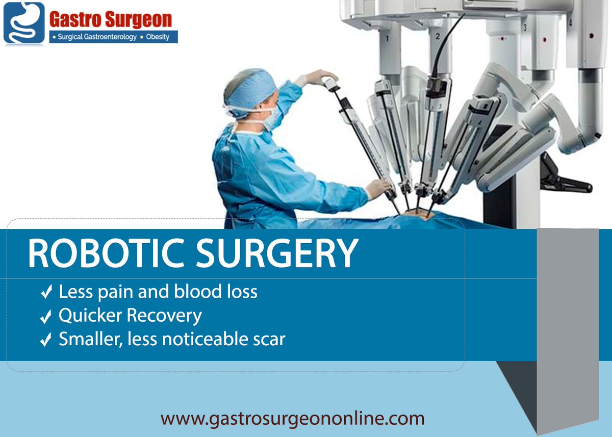 GastroSurge's tweet photo. Robotic surgery, or robot-assisted surgery, allows doctors to perform many types of complex procedures with more precision, flexibility, and control than conventional techniques. 
*Faster recovery
*Shorter hospital stay
Visit us here:https://t.co/G7JpbAB7K0
#Robotic_Surgery https://t.co/mtAMmJwM2r