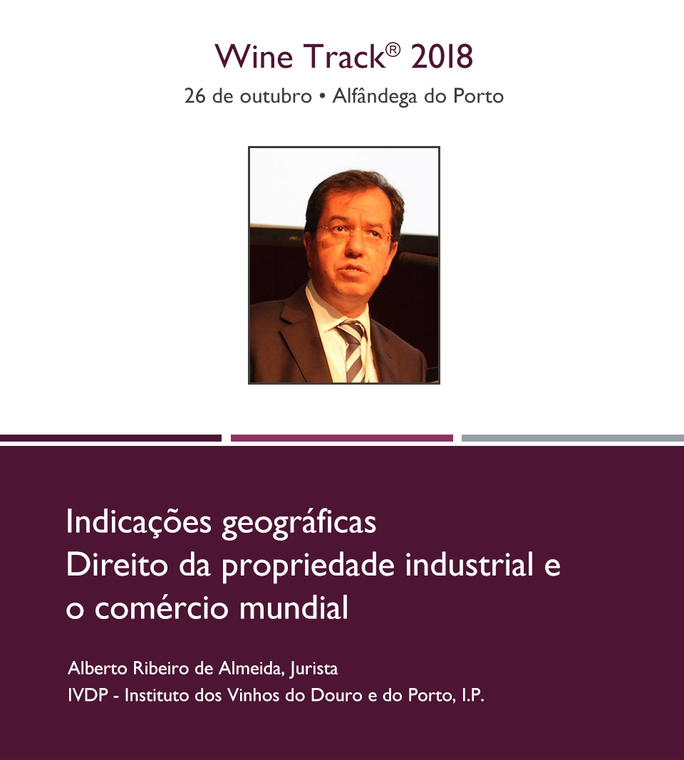 alabe_pt's tweet photo. Alberto Ribeiro de Almeida analisará a importância crescente das indicações geográficas no comércio mundial. Conheça o restante programa do #winetrack2018 e inscreva-se em https://t.co/QcH1MjrNa0 https://t.co/gl4TatrnFJ