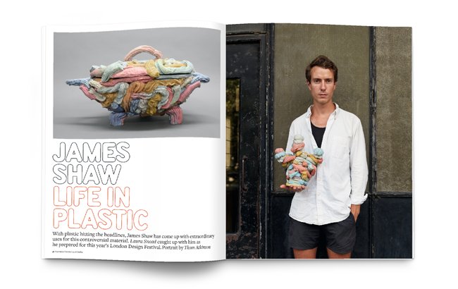 craftsmagazine's tweet photo. 'The knee-jerk reaction is to ban plastic, but it's not the answer - we need to use it in a more intelligent way' @Jamesmshaw comes up with extraordinary uses for the controversial material as he tells us in our latest issue #currentcrafts https://t.co/Ft3SjDRu5H https://t.co/iP49tRyrzl