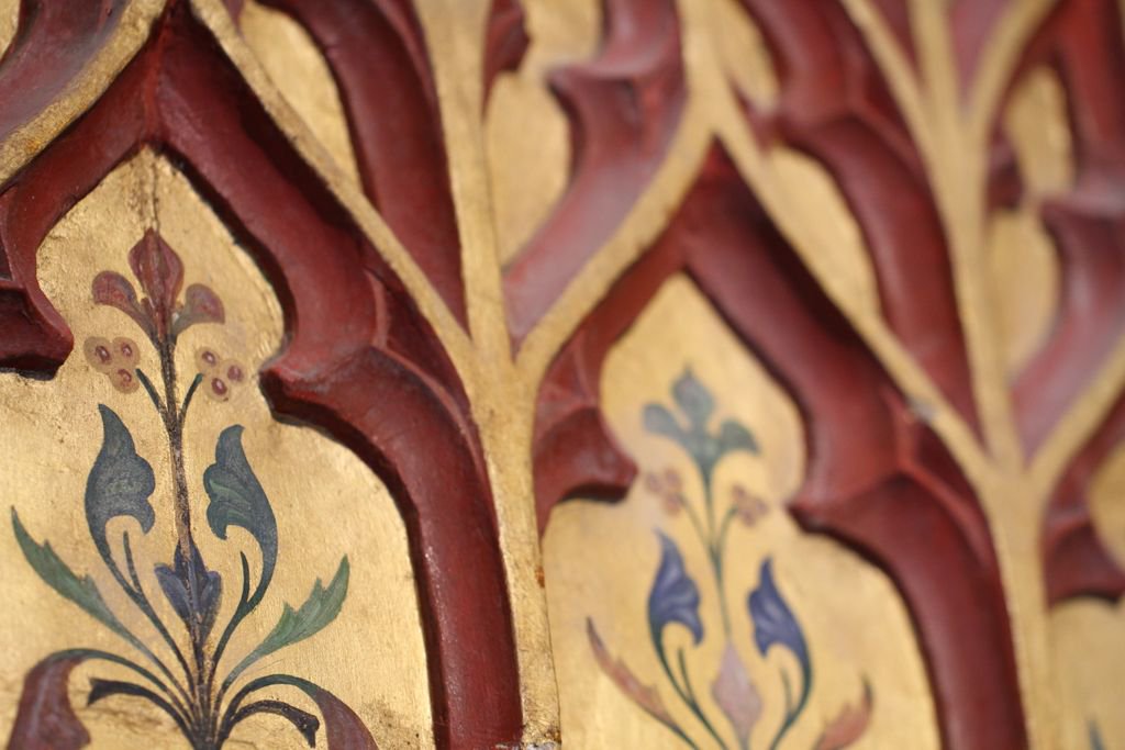 BrezeChateau's tweet image. 🔎 Nous avons relevé pour vous quelques détails de la chambre de Pierre de Dreux-Brézé au style néogothique du XIXe siècle ! Vous aimez ? 😀 #Breze #ChateauDeBreze