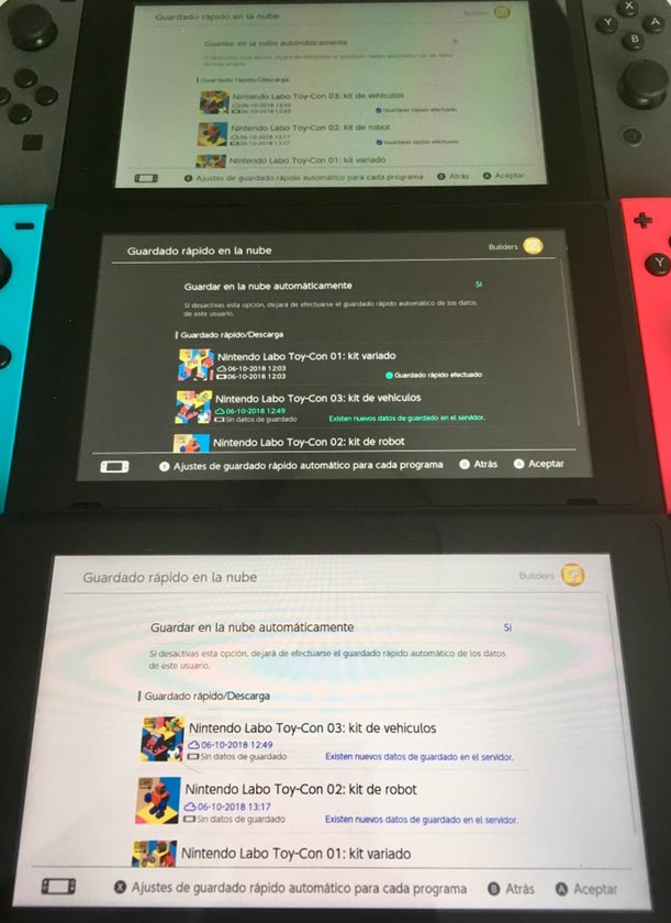 LaboBuilders's tweet photo. Sharing exercices thanks to the Nintendo Cloud Saving Service 😍👌
#NintendoLABO #LABObuilders https://t.co/zNjzDIWNNZ