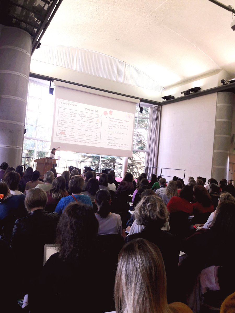 I was delighted to introduce Magali Rougerie, my former teacher and now colleague😁, at the #FTA2018 for her talk on Motivation through Active Learning and Technology. So many great ideas for activities to motivate students @mrougerieTC <a href="/ftaire/">FTAI</a> #MFLTwitterati