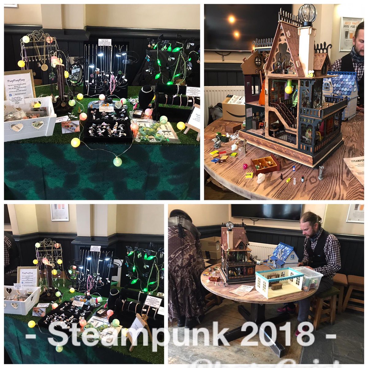 FrameBreakers's tweet photo. #steampunk displays and stalls
#RuddyGoodDayOut
#frameworkknitters
#Ruddington
#wemakenottinghamrock https://t.co/1kXquwoIDe