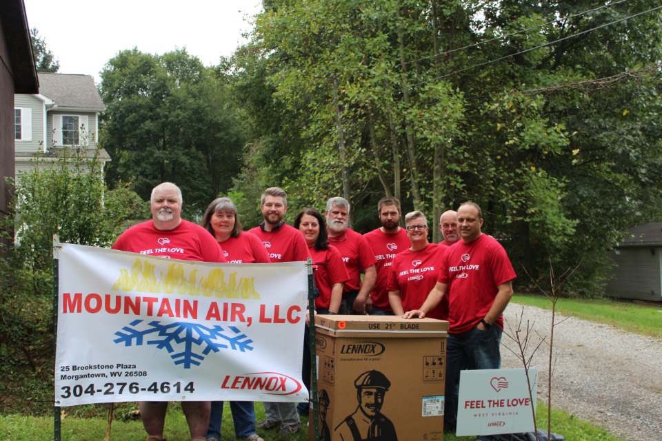 JMurphyLennox's tweet photo. Feel The Love West Virginia! Chris and Mike celebrated 37 years yesterday and to celebrate got a new furnace to replace the one from 1961!!! Thank you Mountain Air for donating your labor and installing the free furnace Lennox donated! #mylennox https://t.co/IDKi2E0fp7