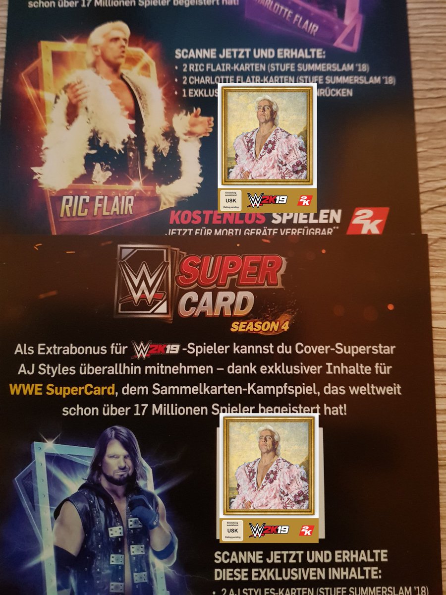 Tyroxus's tweet photo. As you might have seen on my Instagram (https://t.co/yimQ0HJVTg) my #WWE2k19 Collectors Edition has arrived!

Sooo here you have my #WWESuperCard Content!

To enter the #Giveaway:
1. Follow me
2. Like &amp; Retweet THIS Tweet

Winner drawn over the coming days!
#NeverSayNever #WWE https://t.co/cwLUwFup0f