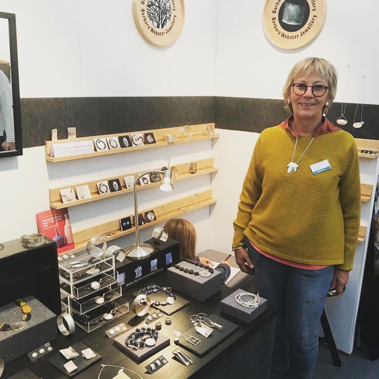webstbarb's tweet photo. Enjoying #handmadeinkew #jeweller #craft come down and enjoy here all weekend https://t.co/ZfHmgkQ1Xs