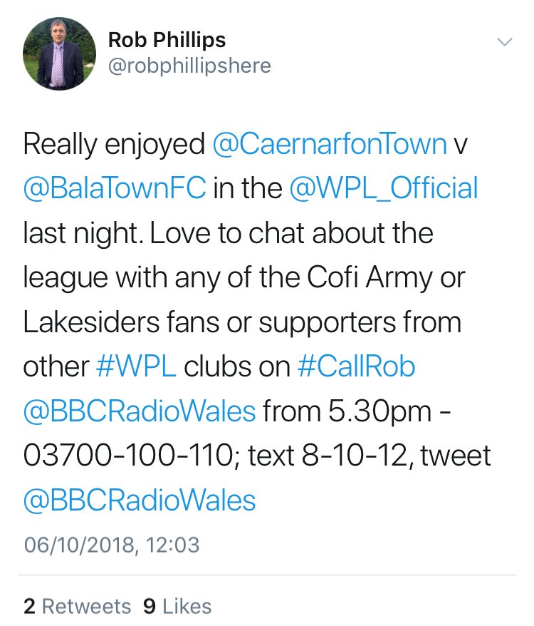 CefnDruids's tweet image. Great to see @BBCRadioWales providing coverage of a @WPL_Official game last night. 

Why not #CallRob tonight and give your thoughts on the league so far this season!