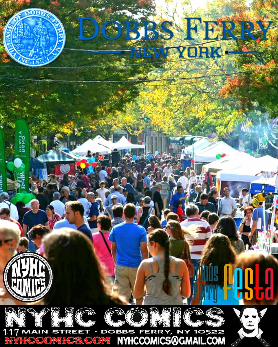 nyhccomics's tweet photo. @nyhccomics Are Participating In #FerryFesta 2018! Saturday Oct 6th 2018! Come By Enjoy Our Local #Community #Event!
WE Will Have Tons Of Merch Out For Ya's! The Best #Comics #Toys & More!
#FerryFest
#NYHCCOMICS
117 MAIN ST
DOBBS FERRY NY
(914)-707-1969
https://t.co/mCKrUlRqQ2 https://t.co/bzUTDafxks