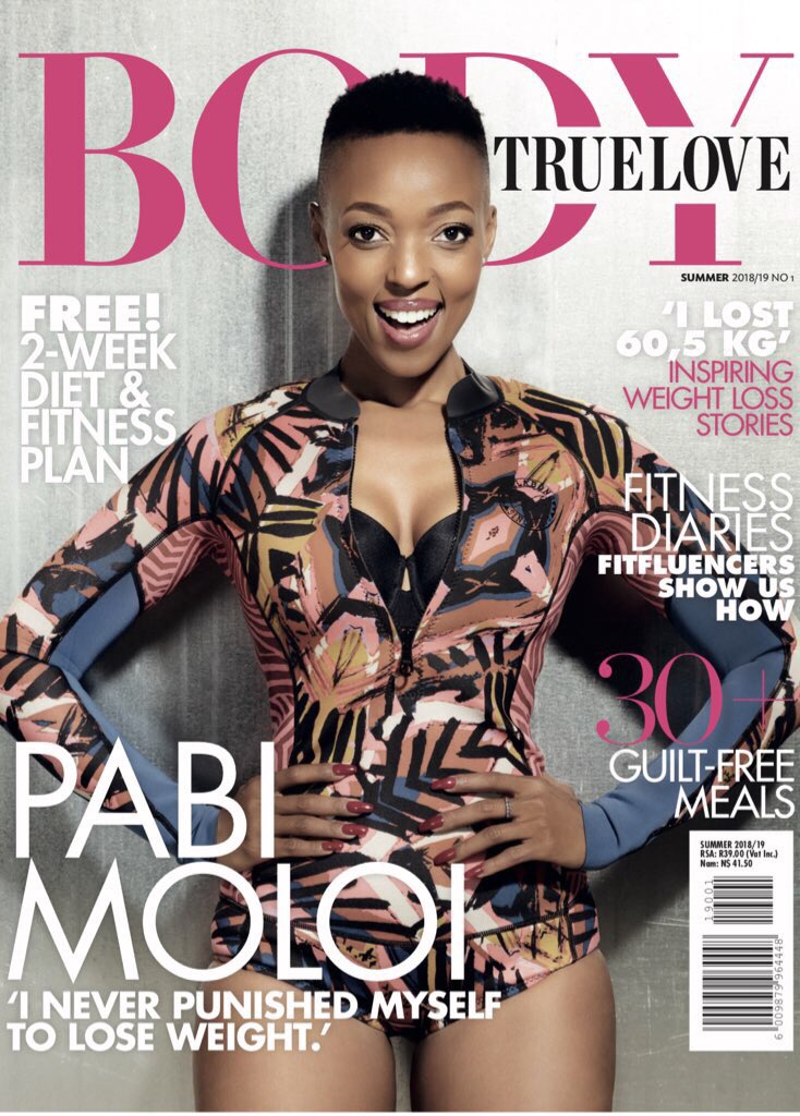 Zalebs's tweet photo. In the magazine @PabiMoloi shares her fitness philosophy, simple eating regime and how to maintain a work-life balance. https://t.co/Mi7ZgSvlqI #summerbodyloaded https://t.co/csf21lLzJt