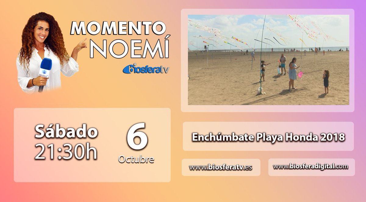 JosueDuarteP's tweet photo. ¡Hoy a las 21:30h no te pierdas #MomentoNoemi en @TvBiosfera ! https://t.co/bOCaHen21v