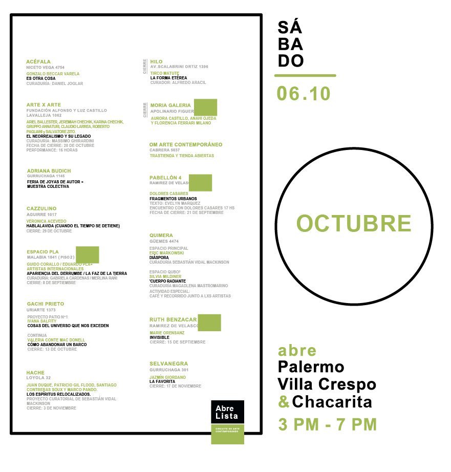 ArteBarato_'s tweet photo. #Galerías Las galerías de Palermo, Villa Crespo y Chacarita abren sus puertas. #AbreLista
📆 Sábado 06/10 - de 15 a 19hs
🚪 Entrada gratuita https://t.co/sUeodHUoQZ