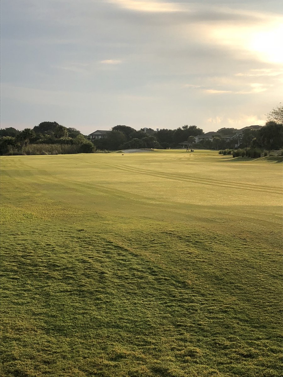 WilliamBBrooks's tweet image. Awesome Fall morning out here today. Starting to see some ryegrass pop on the tees!  #OceanWinds @Seabrook_SC