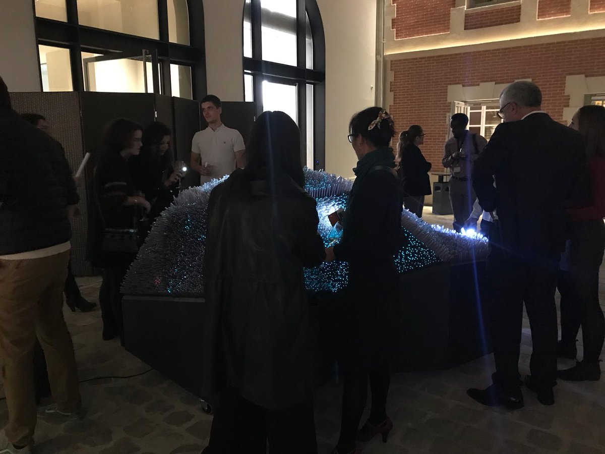 iGuzzini's tweet photo. When in #Paris for @NBParis, come visit #LightPollination, an interactive #light installation inspired by bioluminescence, imagining a more expressive, dynamic + playful way of interacting w/ artificial #light. It awaits you all in full glory at @criparis. https://t.co/2ZjJHEpp2Q https://t.co/r19m8t1vS4
