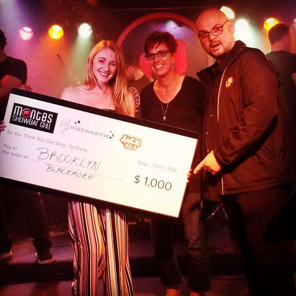 Congratulations to Brooklyn Blackmore, she sang her way to a $1,000 grand prize at @montesbargrill_canal, @innerrocker and <a href="/jack929hfx/">JACK 92.9</a>'s So You Think You Can Sing !! #Jack929hfx #Karaoke  <a href="/Montes/">carlos garcia montes</a> Showbar Grill @brooklyn_blackmore @brooklynblackmoremusic