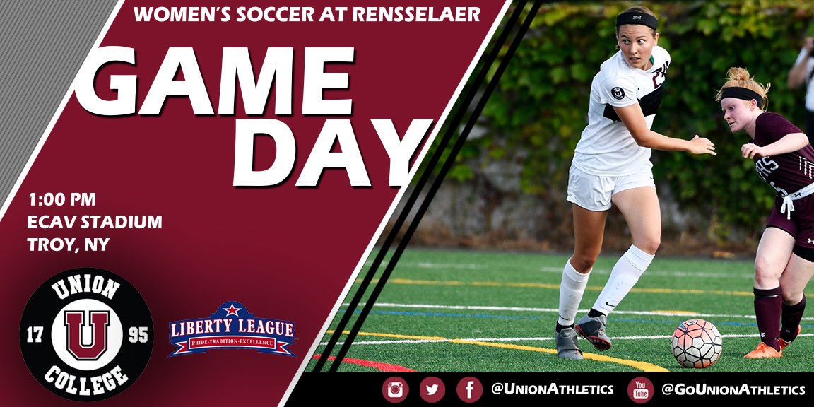UnionAthletics's tweet photo. #UnionWSOC looks to follow up a big win last weekend in another key @LLAthletics contest! The Dutchwomen travel to RPI today for a 1pm match in Troy!
π https://t.co/LucMOWInUU
πΊ https://t.co/nZH9XRRPZF
#GoU #d3soccer https://t.co/FSd2ze8SY1
