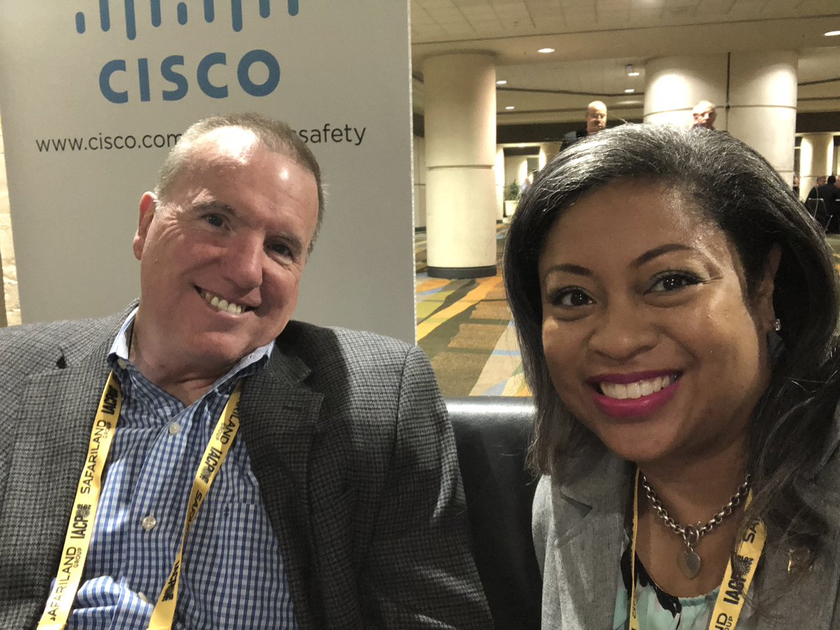 Found a familiar face! #IACP2018 <a href="/DunwoodyPolice/">Dunwoody Police</a> <a href="/ChiefGrogan/">Chief (Ret) Billy Grogan</a>
