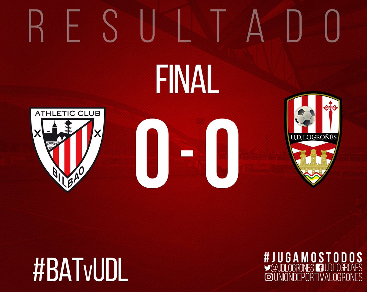 UDLogrones's tweet photo. FINAL | 0-0 | El encuentro de Lezama que termina con un empate sin goles entre Bilbao @AthleticClub y @UDLogrones. Partido intenso y luchado, con ocasiones.
#JugamosTodos #BATvUDL https://t.co/fi2aoUwS0g