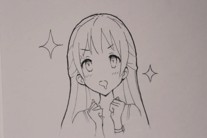 6. Drooling #inktober #Inktober2018 
Somebody told her they'd be having steak for dinner 