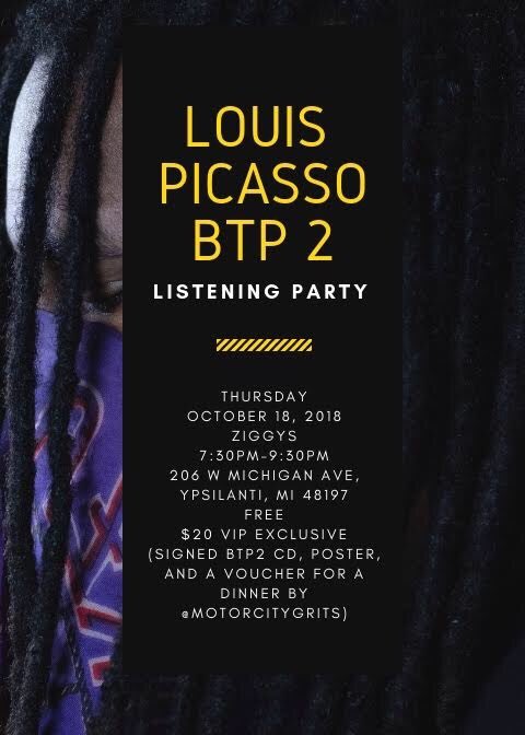 LouisPicassoHM's tweet photo. 🌊🥀🌊 #BTP2 Listening Party!!!

10/18 7:30-9:30 
FREE | VIP TICKETS $20 (Includes Signed BTP2 CD, LE POSTER, and A Shrimp &amp; Cheesy Grits W/ A Jalapeño Cornbread Muffin)

RSVP At https://t.co/jsV7HFW41G https://t.co/5XxHXtFn8o