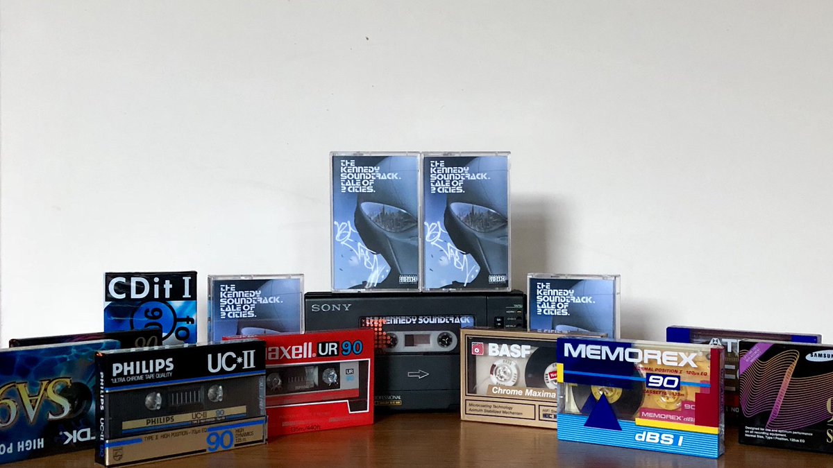 kennedysounds's tweet photo. You can get our #CassetteStoreDay release available through @LavenderSweep on 13th October. The other goodies in the pic are available through @Cassettecomeba1 not the Walkman though 😂#cassettes #cassette #tapes #sony #wmd6c @cassetteday https://t.co/jgl2Mbv19c