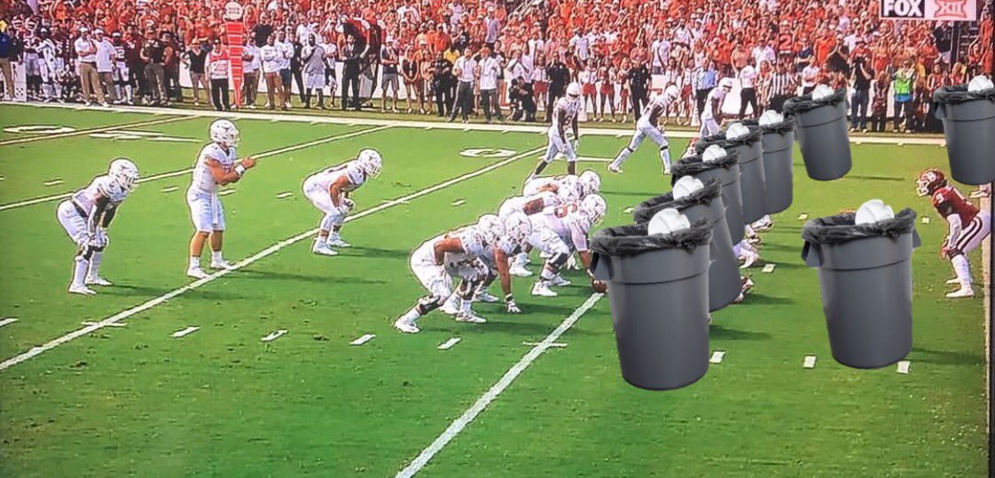 smith2cam's tweet image. LIVE look at OU’s defense. #firemikestoops