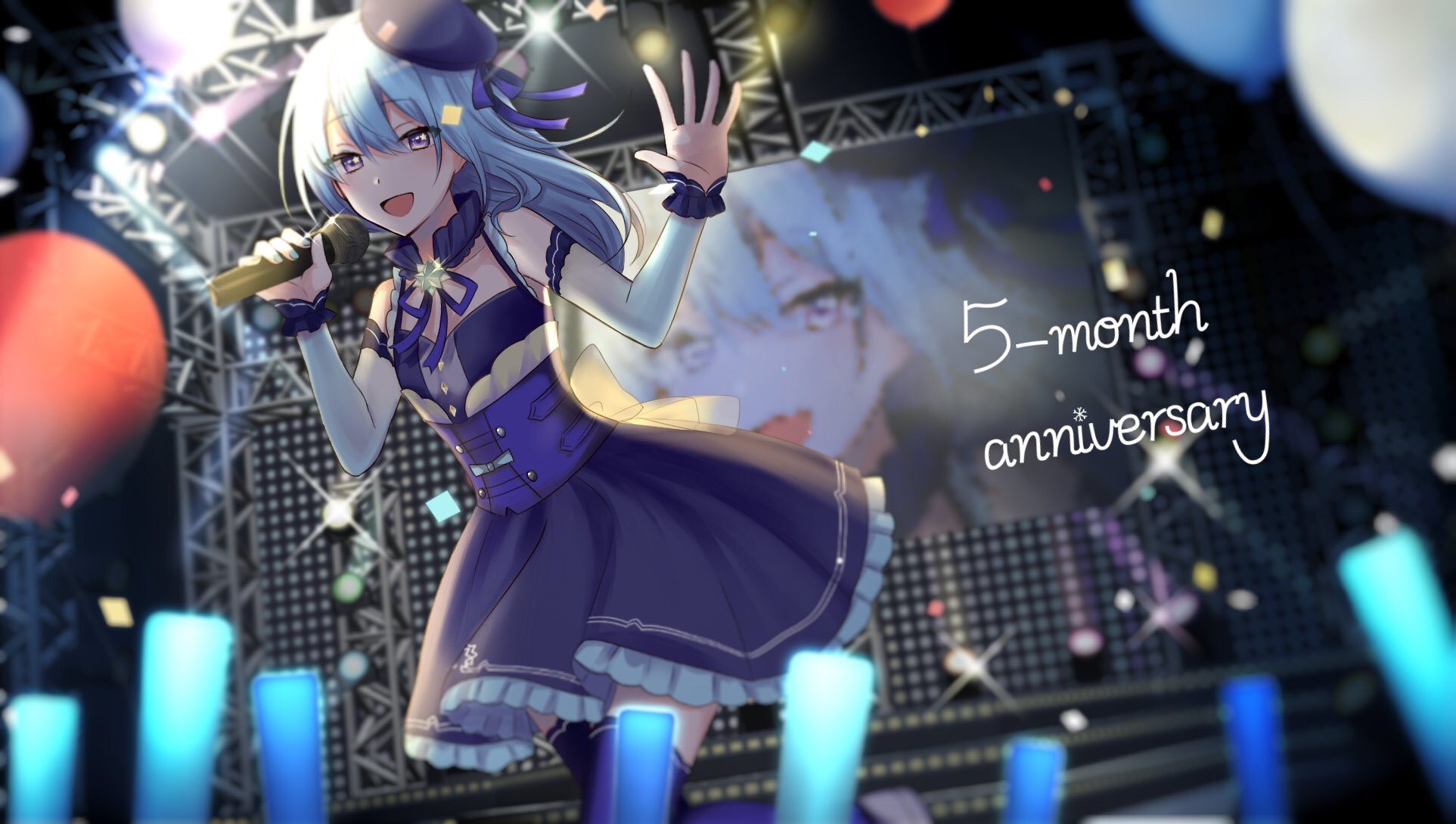星街すいせい ホロライブ0期生 新しいこめとものみんなへ 彗星の如くあらわれたスターの原石 アイドルvtuberの 星街すいせいです 今の目標はチャンネル登録者数5000人 達成したらlineスタンプが制作されます ライブをするっていう夢を叶える