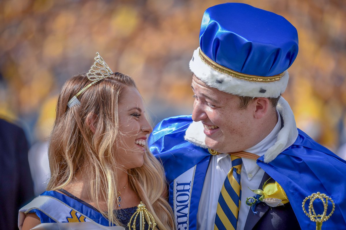 WestVirginiaU's tweet image. Congratulations to our 2018 Homecoming Queen and King! 👸🤴