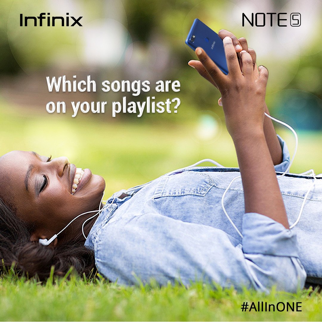 infinixuganda's tweet image. Good music is food to the soul. 
What songs are you playing this weekend?
#InfinixNOTE5