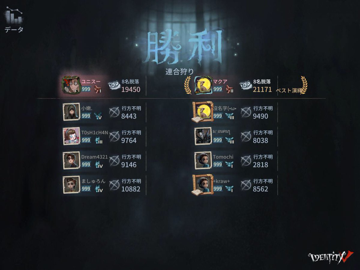 16thmoon1's tweet photo. 私と一緒に「identityV」で遊ぼう！ https://t.co/jBwIuj3rUr