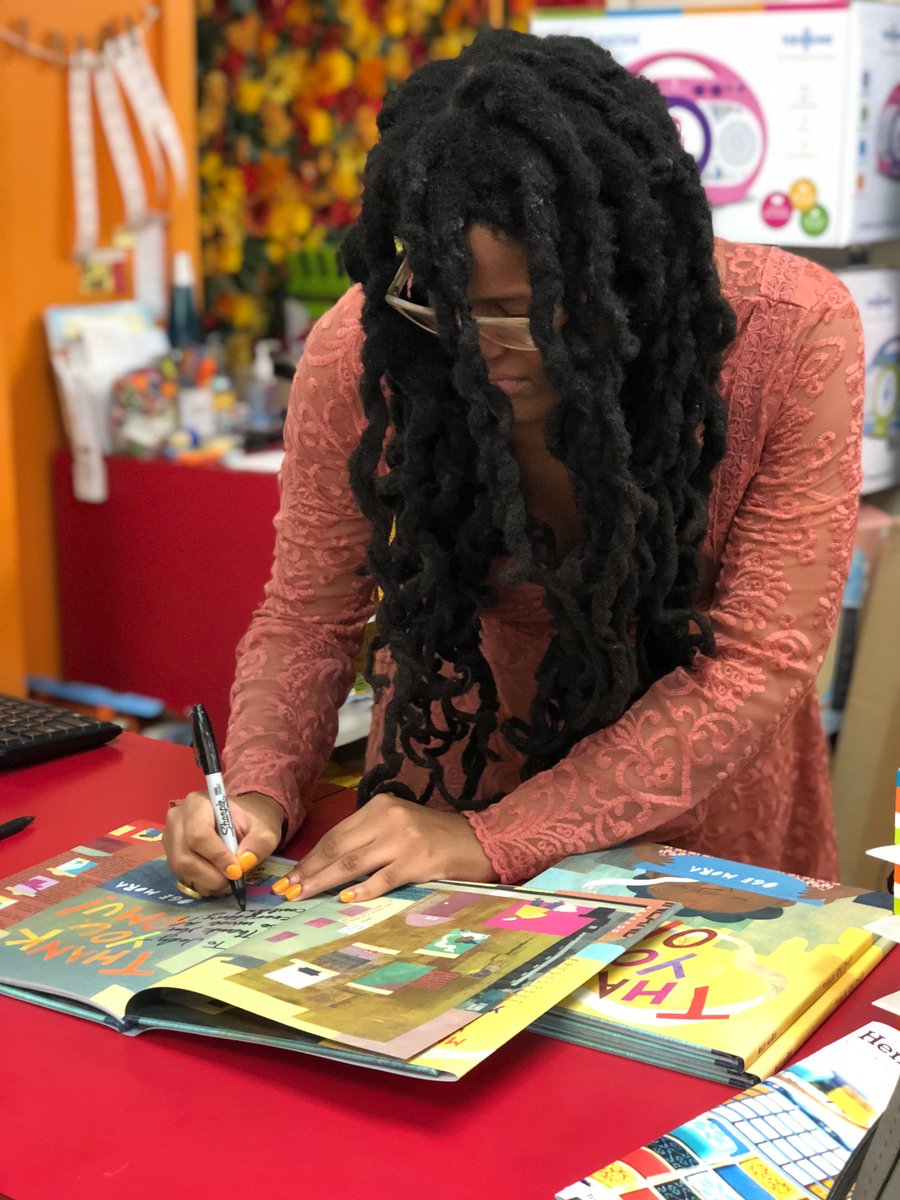 On my way to <a href="/Books_on_the_SQ/">Books on the Square</a> soon! I'll be reading Omu today at 11am and signing books afterwords. Come join us! Thank you to everyone who stopped by <a href="/henrybearspark/">Henry Bear's Park</a> for the launch! If you did not receive a signed copy, they are now ready to pick up! #booksigning #storytime