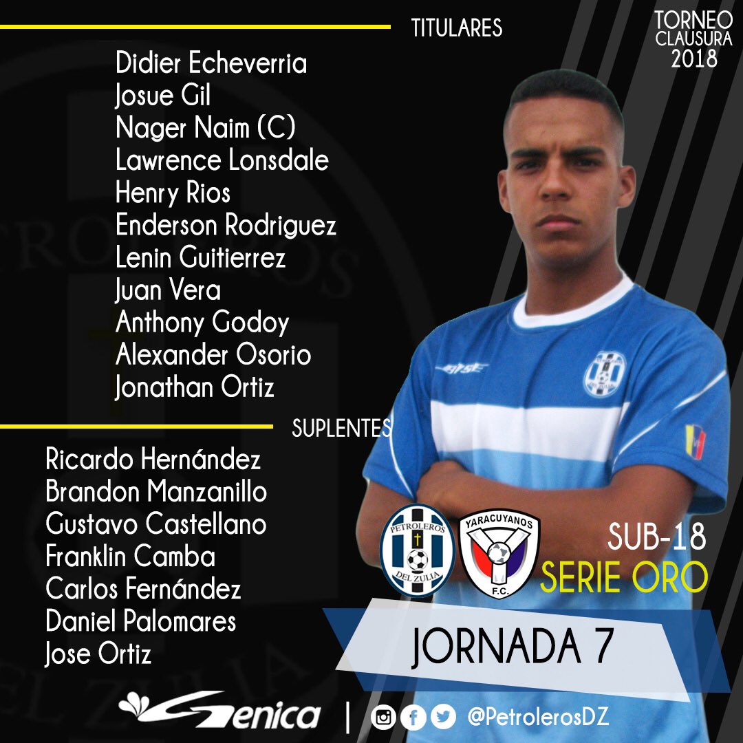 #SerieOroFUTVE | Buenos días Petroleros ☀️
.
.
¡Los 3 puntos se quedan en casa! 💥
.
.
La @lafabricayfc no pudo asistir al encuentro en la cancha “Elsa Antúnez” ⚽️
.
.
Gráfico: <a href="/raquelsofiavera/">Raquel Vera Boscán</a> 
#PetrolerosDZ #VamosPorMas #Clausura2018 #Maracaibo #Yaracuy #FutVe