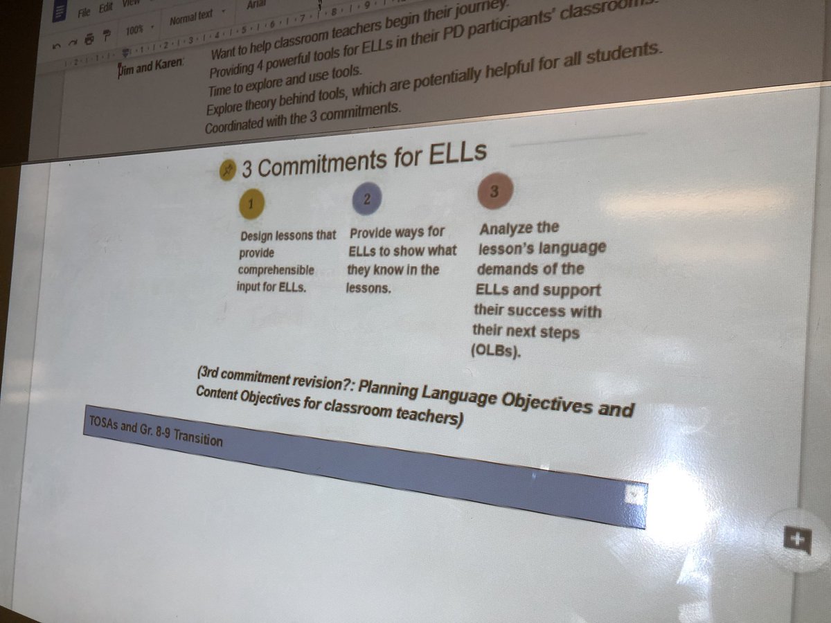 ELLtvdsb's tweet image. #ELLtvdsb @TVDSB New Elementary ESL leads team strategically planning support for ELLs and their teachers. Thank you to senior admin for this commitment to #ELLachievement #HighExpectations #InclusiveDesign #AllAreWelcome