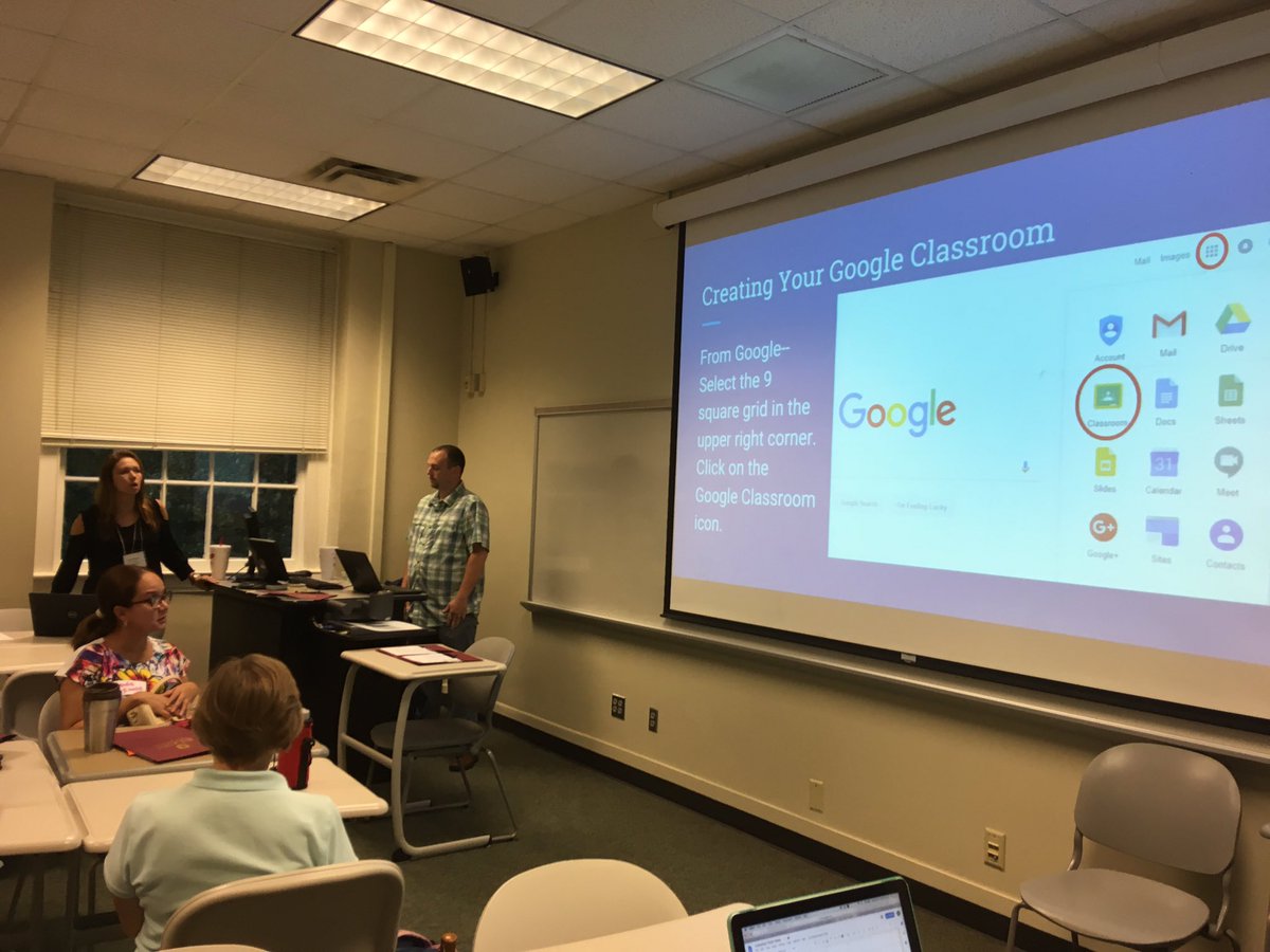 erinhone712's tweet image. Teachers from @AWE_Eagles have a packed house for their session on Google Classroom! #ElonEd #ElonEdTech