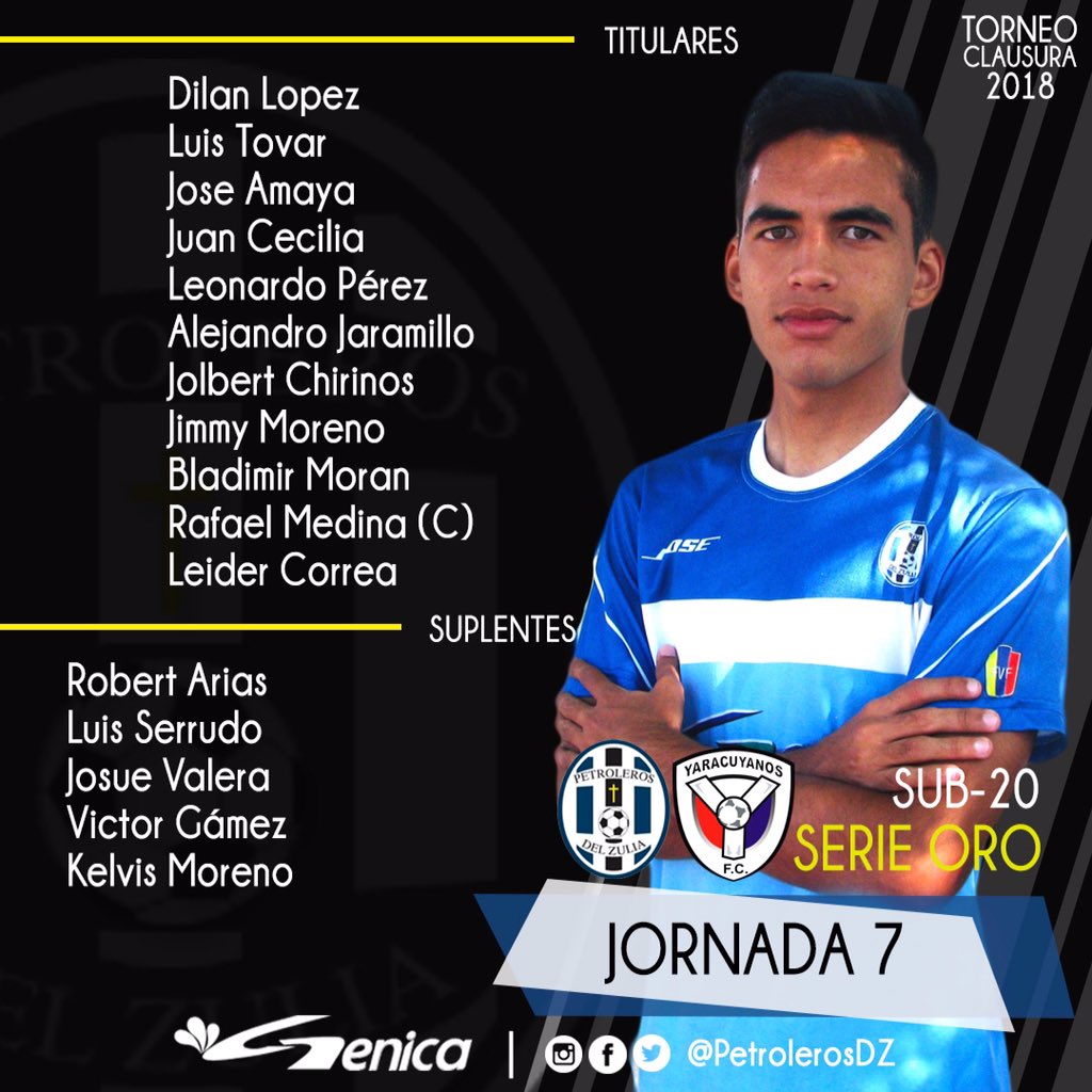 #SerieOroFUTVE | Nuestra categoría #Sub20 gano por convalecencia del otro equipo🔥
.
.
¡Otros 3 puntos que se quedan en casa!💪🏻⚽️
.
.
Gráfico: <a href="/raquelsofiavera/">Raquel Vera Boscán</a> 
#PetrolerosDZ #VamosPorMas #Clausura2018 #Maracaibo #Yaracuy #FutVe