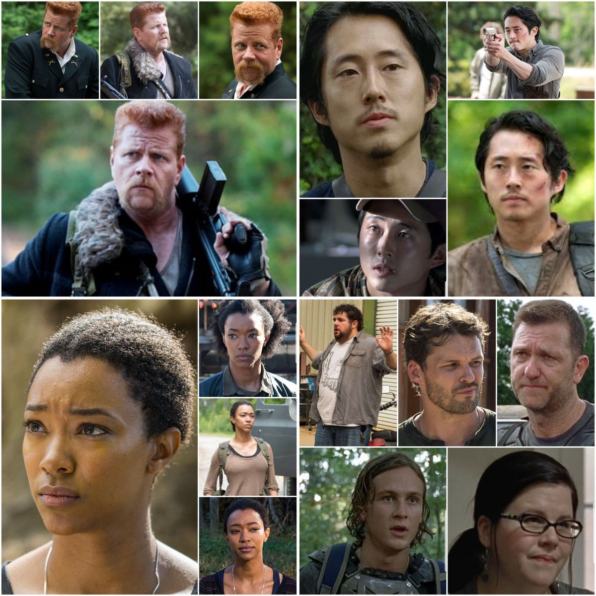 moonshineTWD's tweet photo. #TWDfallen #TWDS7 #TWDFamily #TWD
Abraham Ford @cudlitz
Glenn Rhee @steveyeun
Fat Joey @Flavahoove
Spencer Monroe @AustinNichols
Olivia @ANNIEMOHO
Benjamin @Loganyeah785
Richard @KarlMakinen
Sasha @SonequaMG https://t.co/NwehbwvVEi
