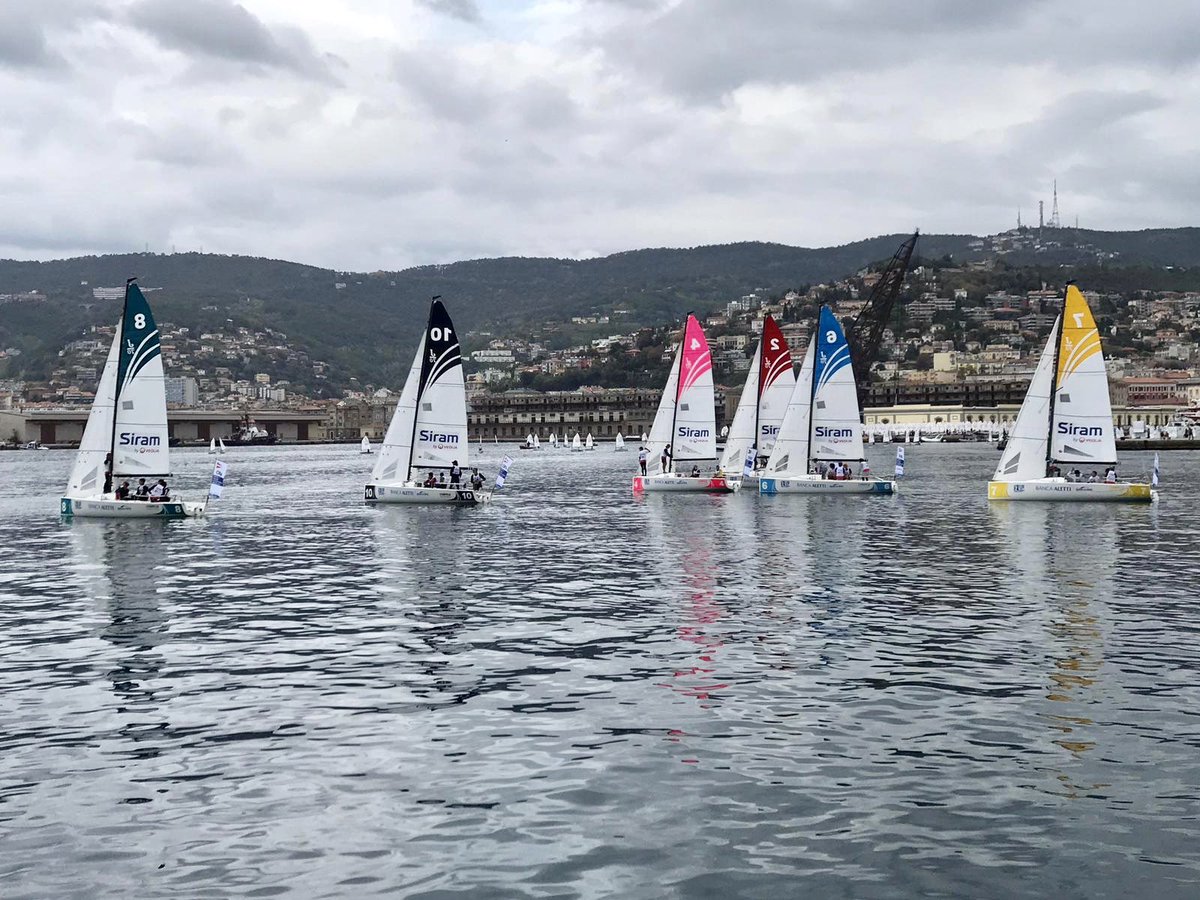 legavela's tweet photo. Il vento oggi si fa desiderare qui a Trieste, i nostri ragazzi però sono usciti lo stesso per non perdersi neanche un secondo di mare. Giovani ma tosti! 💪🏼 
#LIV @federvela #under19 @SailingCL https://t.co/e6DLlRQ455